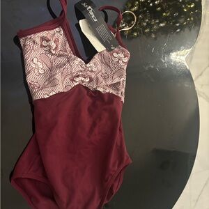 So Danca Burgundy Dance Leotard